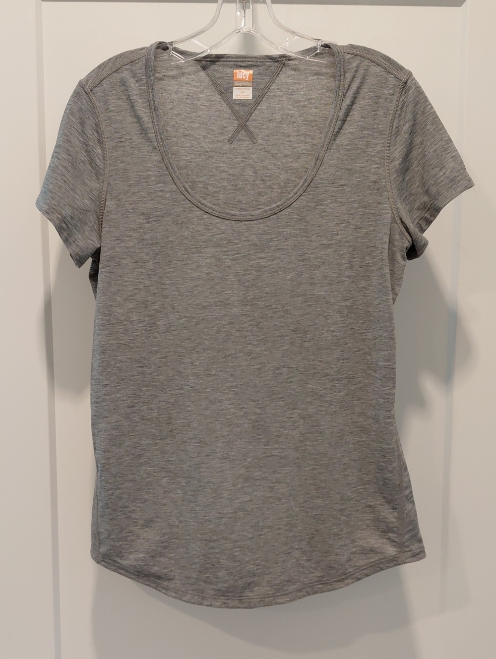 Lucy Gray Scoop Neck Short Sleeve Tee...SIZE M...